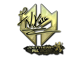 Sticker | fnx (Gold) | Antwerp 2022