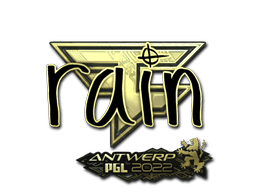 Sticker | rain (Gold) | Antwerp 2022