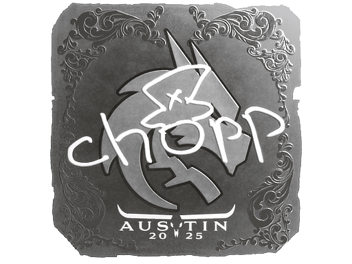 Sticker | chopper (Foil) | Austin 2025