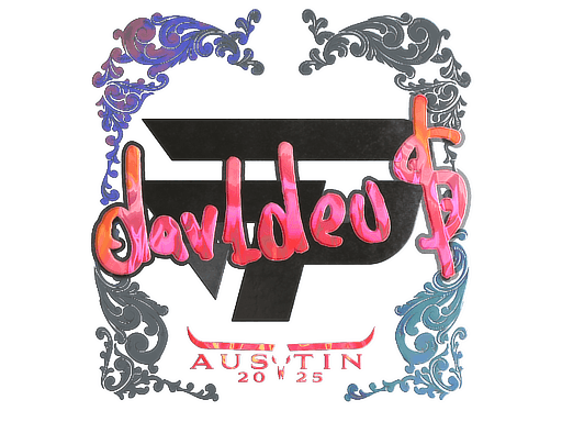 Sticker | dav1deuS (Holo) | Austin 2025