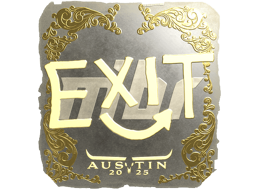 Sticker | exit (Gold) | Austin 2025