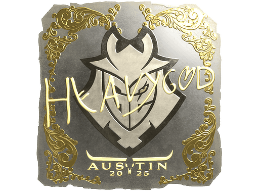 Sticker | Heavygod (Gold) | Austin 2025