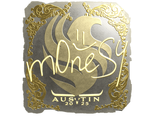 Sticker | m0NESY (Gold) | Austin 2025