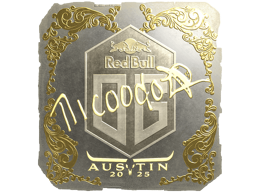 Sticker | nicoodoz (Gold) | Austin 2025