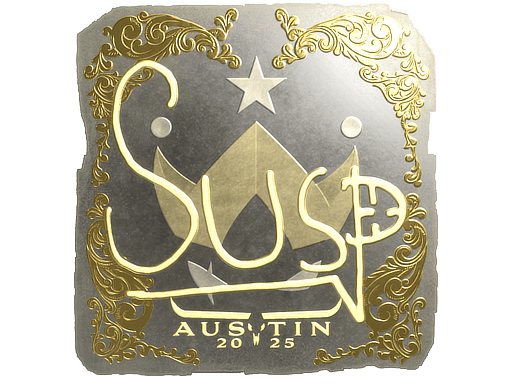 Sticker | susp (Gold) | Austin 2025