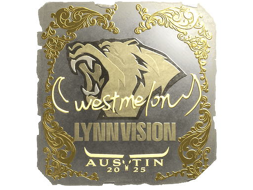Sticker | westmelon (Gold) | Austin 2025