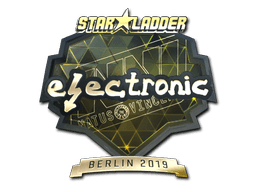 Sticker | electronic (Gold) | Berlin 2019