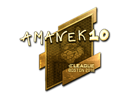 Sticker | AmaNEk (Gold) | Boston 2018