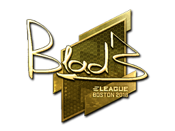 Sticker | B1ad3 (Gold) | Boston 2018