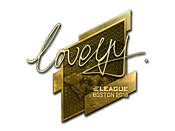 Sticker | LoveYY (Gold) | Boston 2018