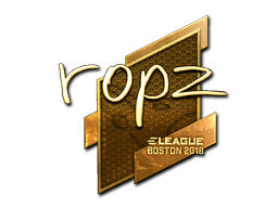 Sticker | ropz (Gold) | Boston 2018
