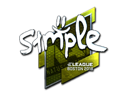 Sticker | s1mple (Foil) | Boston 2018