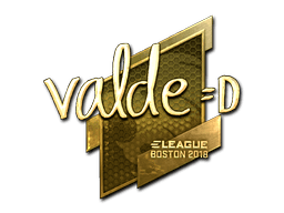 Sticker | v4lde (Gold) | Boston 2018