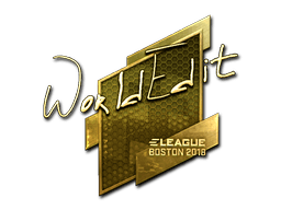 Sticker | WorldEdit (Gold) | Boston 2018