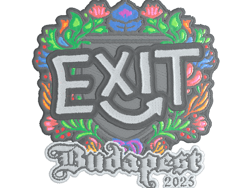 Sticker | exit (Embroidered) | Budapest 2025