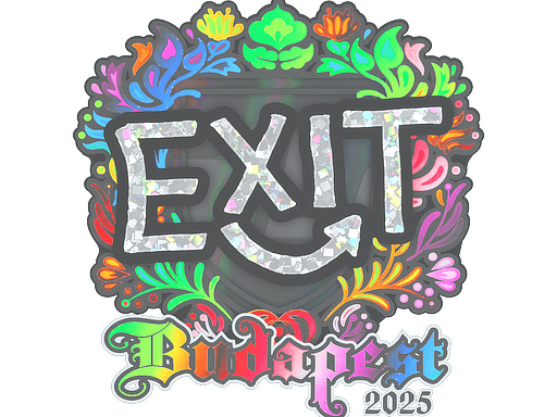 Sticker | exit (Holo) | Budapest 2025