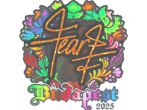 Sticker | fEAR (Holo) | Budapest 2025