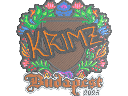 Sticker | KRIMZ (Embroidered) | Budapest 2025