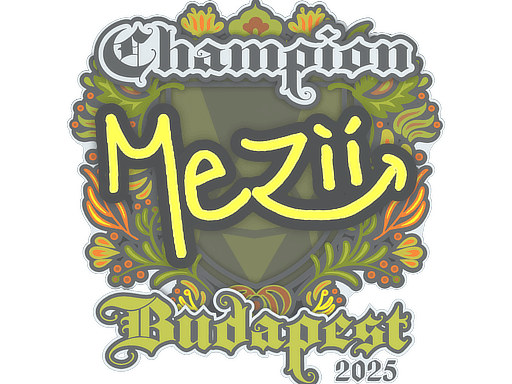 Sticker | mezii (Champion) | Budapest 2025