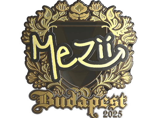Sticker | mezii (Gold) | Budapest 2025