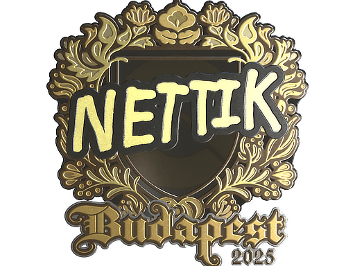 Sticker | nettik (Gold) | Budapest 2025