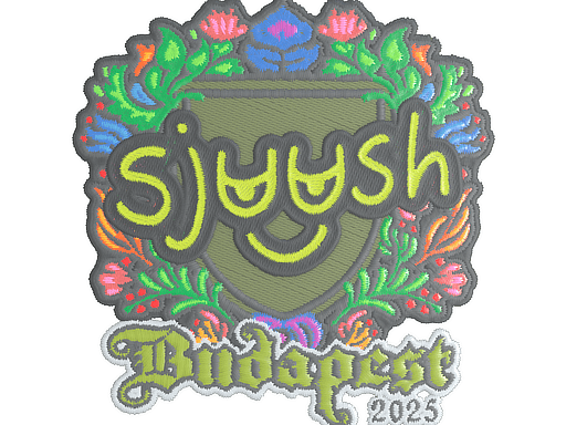 Sticker | sjuush (Embroidered) | Budapest 2025