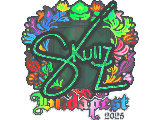 Sticker | skullz (Holo) | Budapest 2025