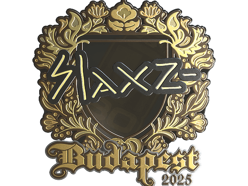 Sticker | slaxz- (Gold) | Budapest 2025