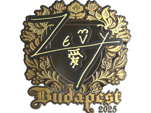 Sticker | zevy (Gold) | Budapest 2025