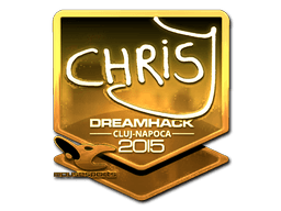 Sticker | chrisJ (Gold) | Cluj-Napoca 2015