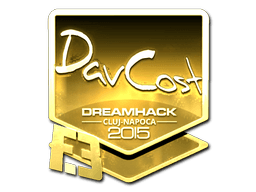 Sticker | DavCost (Gold) | Cluj-Napoca 2015