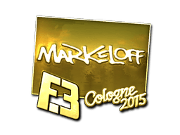 Sticker | markeloff (Gold) | Cologne 2015