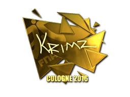 Sticker | KRIMZ (Gold) | Cologne 2016