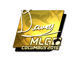 Sticker | DAVEY (Gold) | MLG Columbus 2016