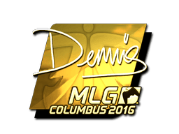 Sticker | dennis (Gold) | MLG Columbus 2016