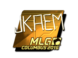 Sticker | jkaem (Gold) | MLG Columbus 2016