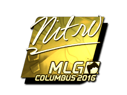 Sticker | nitr0 (Gold) | MLG Columbus 2016