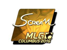 Sticker | ScreaM (Gold) | MLG Columbus 2016