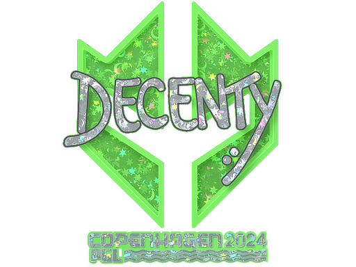 Sticker | decenty (Glitter) | Copenhagen 2024