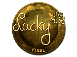 Sticker | Lucky (Gold) | Katowice 2019