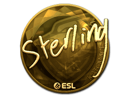 Sticker | sterling (Gold) | Katowice 2019