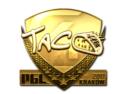 Sticker | TACO (Gold) | Krakow 2017