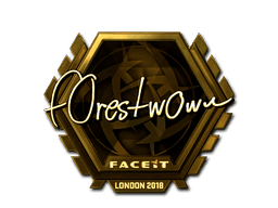 Sticker | f0rest (Gold) | London 2018