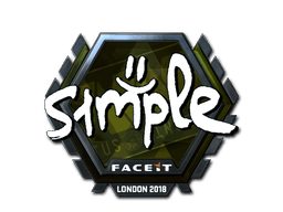 Sticker | s1mple (Foil) | London 2018