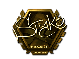 Sticker | STYKO (Gold) | London 2018