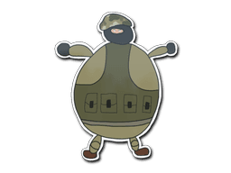 Sticker | Poorly Drawn IDF