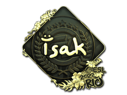 Sticker | isak (Gold) | Rio 2022
