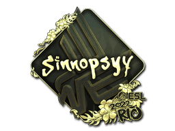 Sticker | sinnopsyy (Gold) | Rio 2022