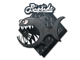 Sticker | Black Jaggyfish