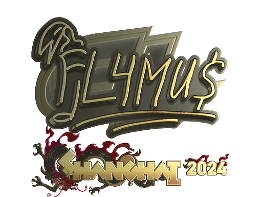 Sticker | FL4MUS (Gold) | Shanghai 2024